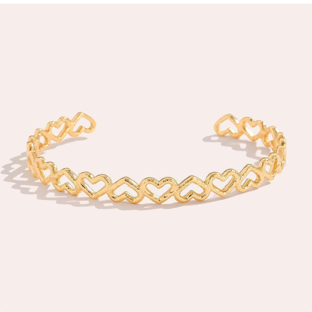 „Miranara“ Adjustable Hearts Armband-Goldharmonie