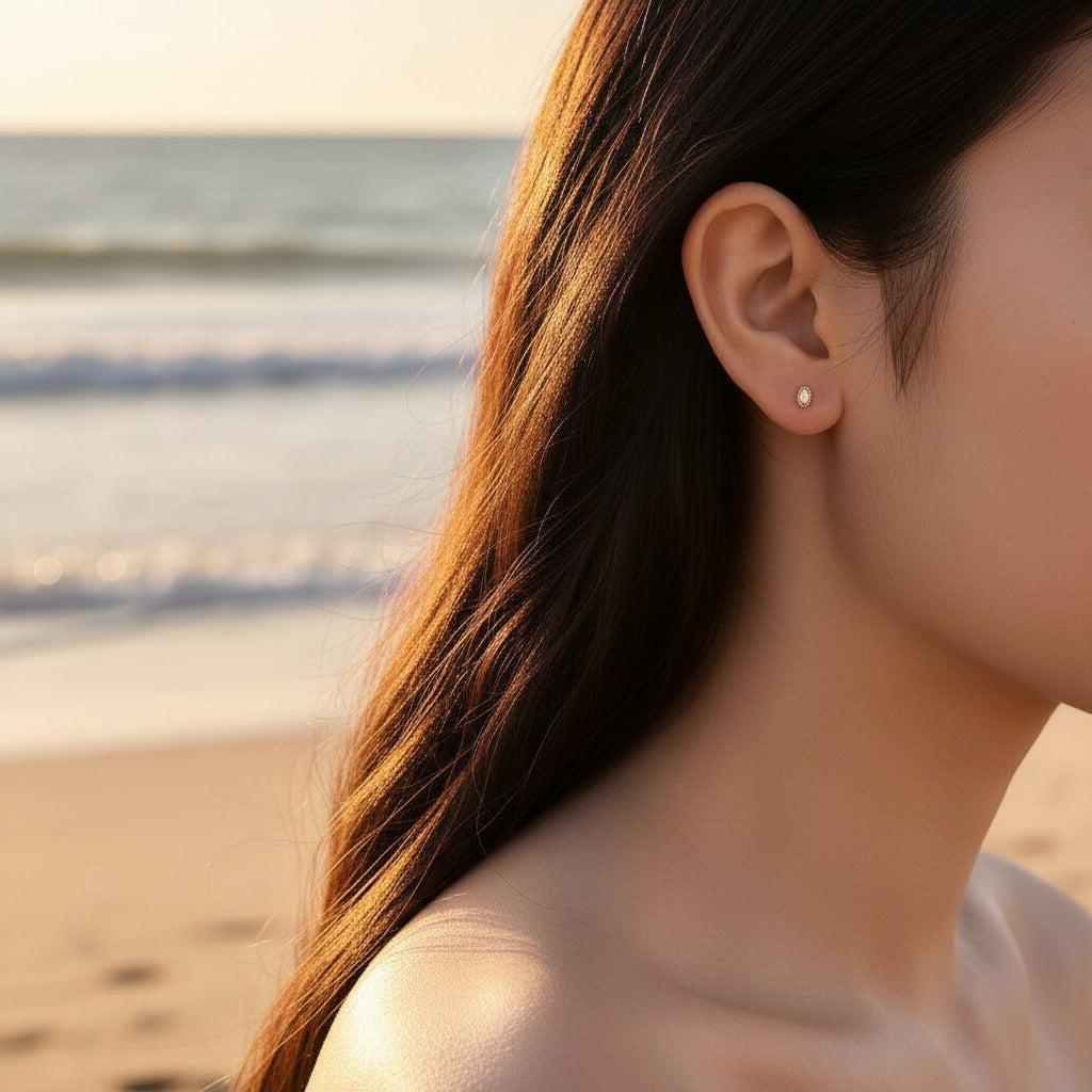„Miranara“ Diamond Oval Ohrringe