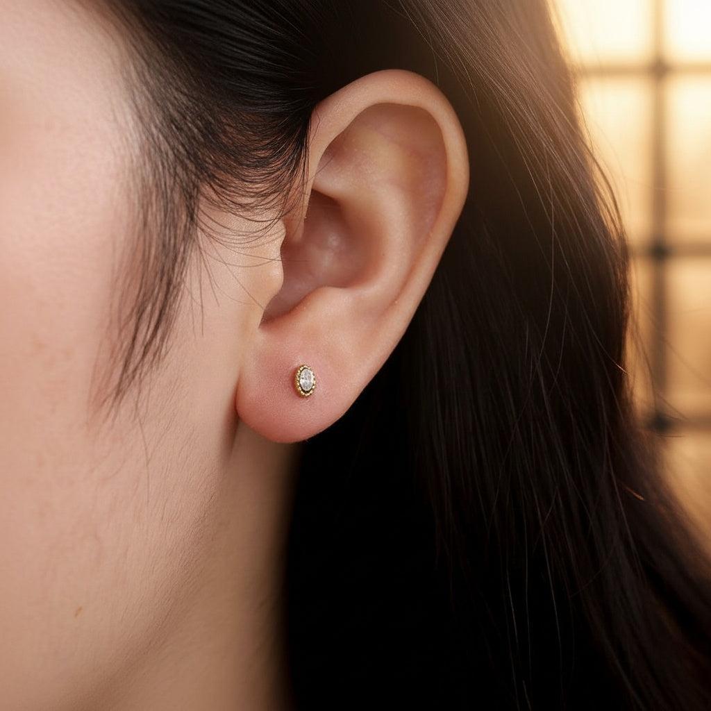 „Miranara“ Diamond Oval Ohrringe