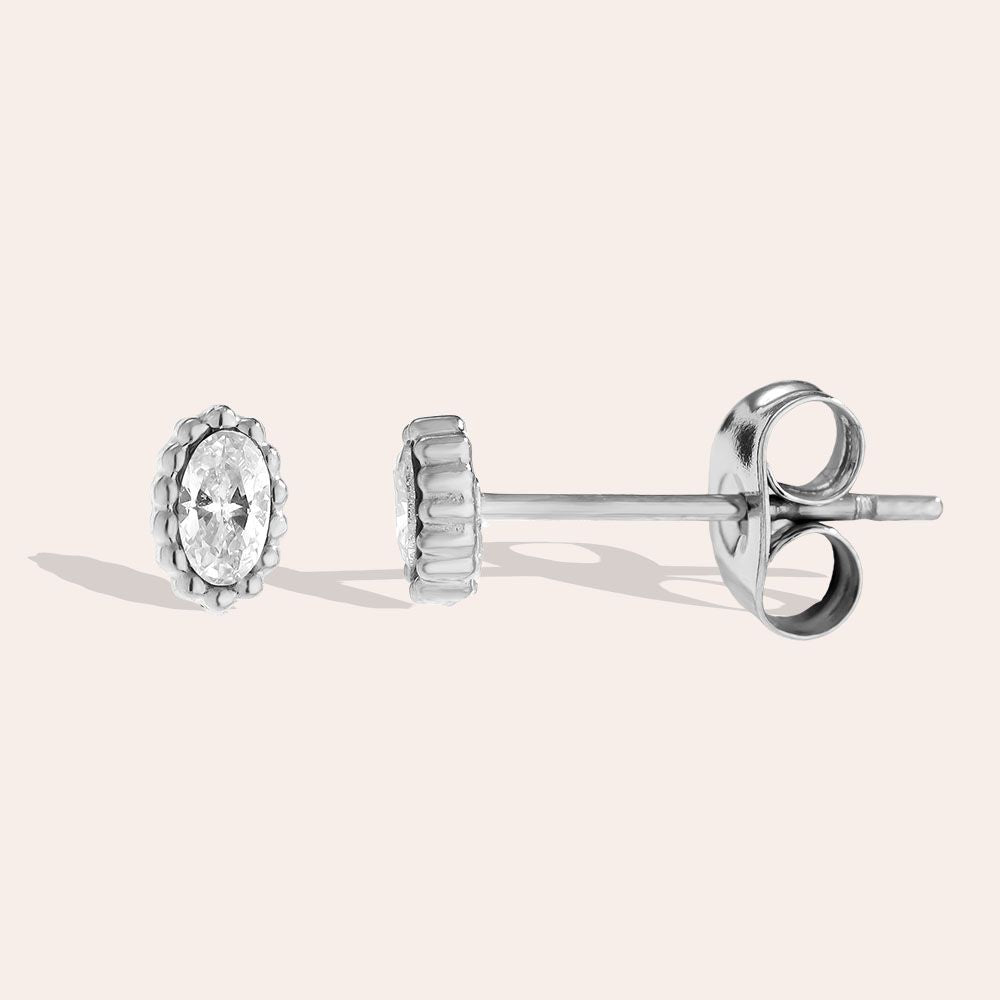 „Miranara“ Diamond Oval Ohrringe