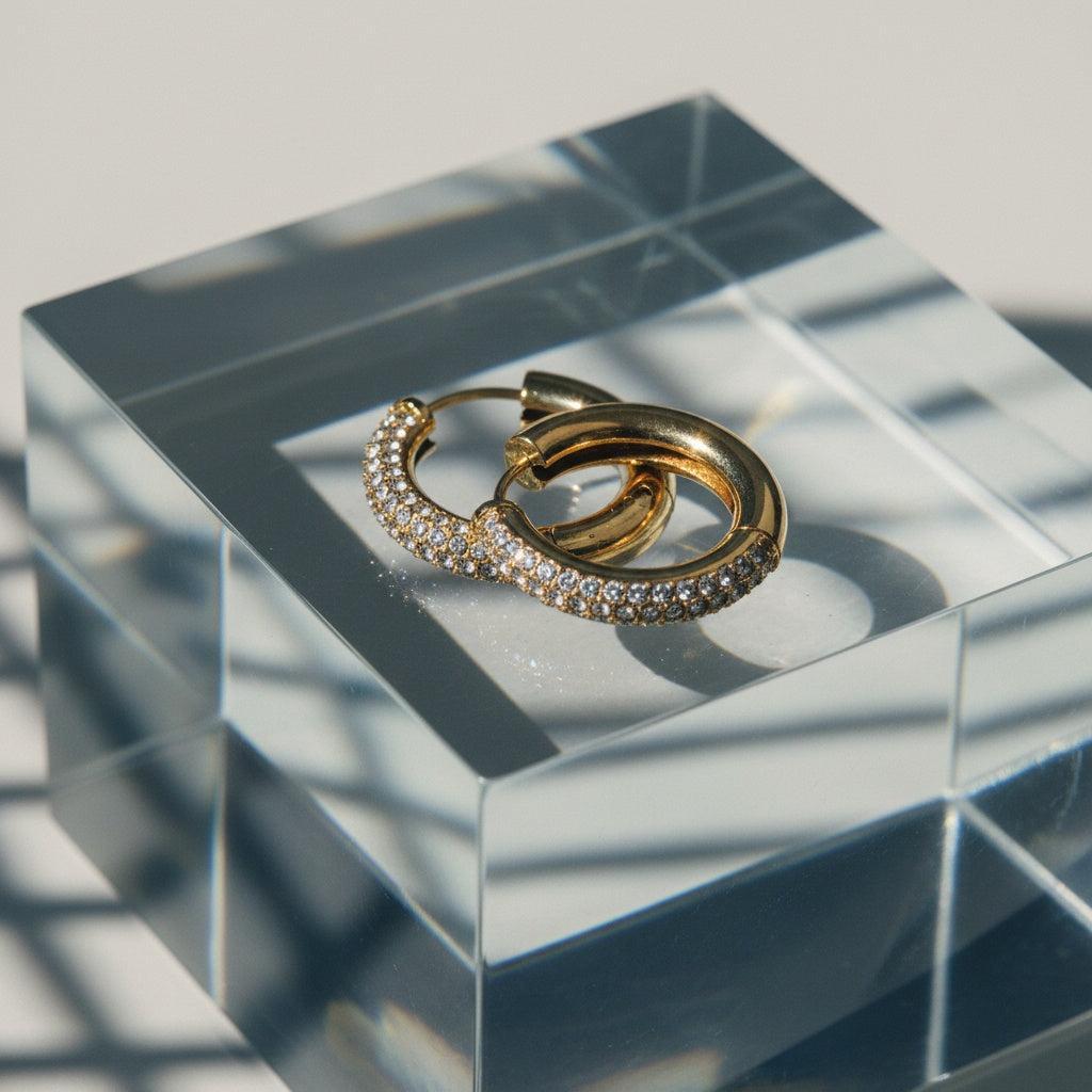 „Miranora“ Diamond Hoop Ohrringe