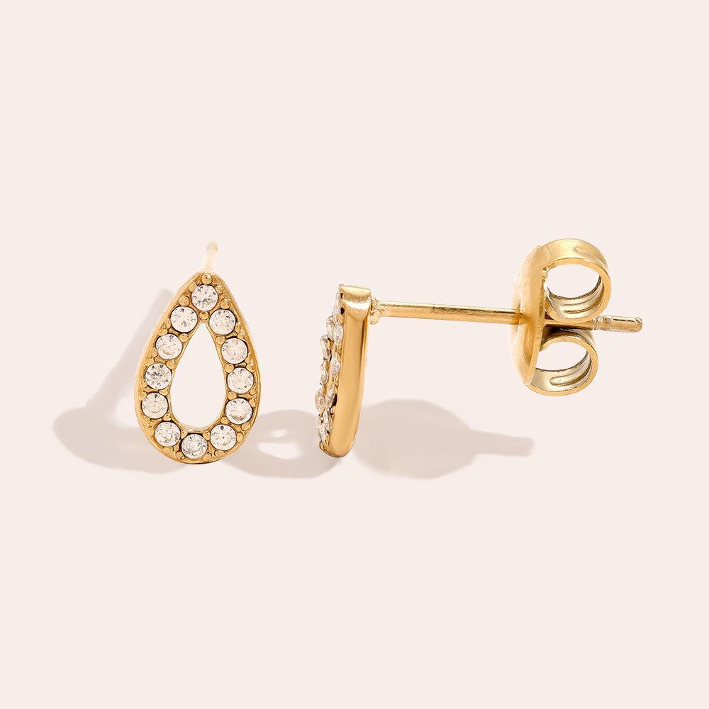 „Miravera“ Diamond Drop Ohrringe-Goldharmonie