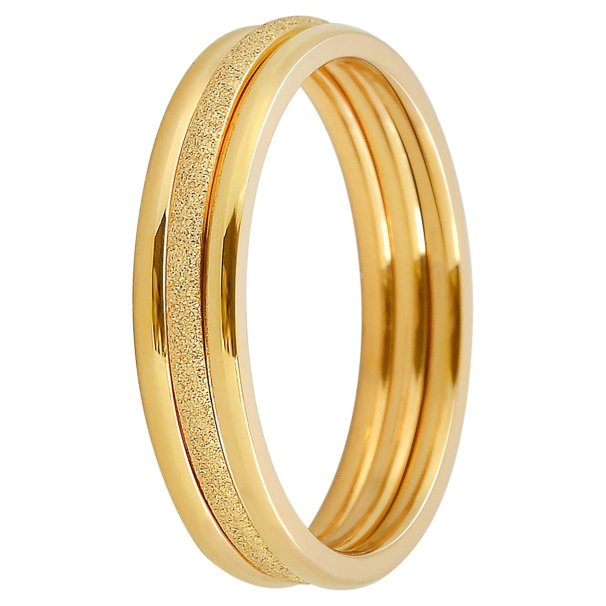 "Mirella" – 3-teiliges Damen-Ringset in goldfarben