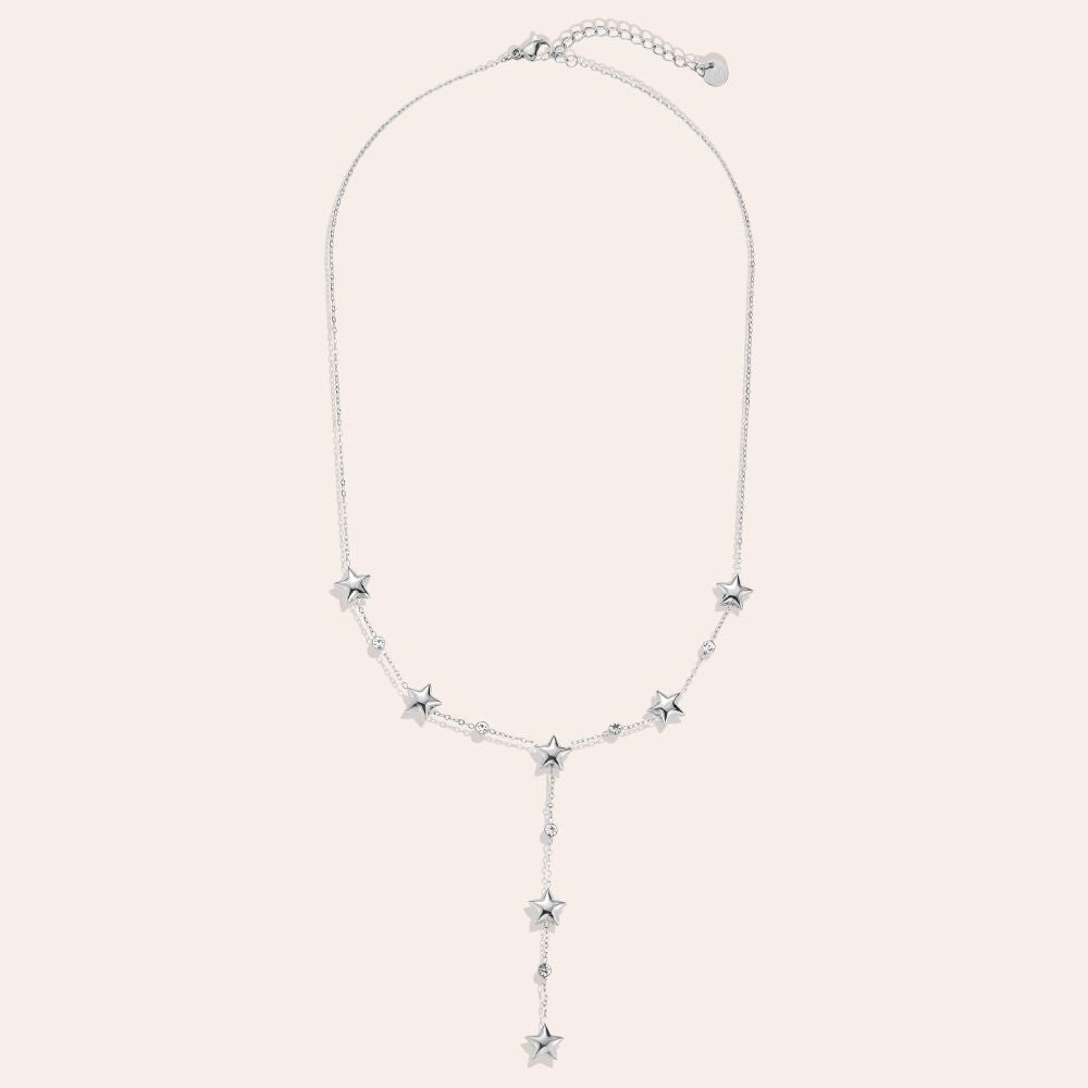"Naviraia" Chained Stars Diamond Edelstahl Halskette