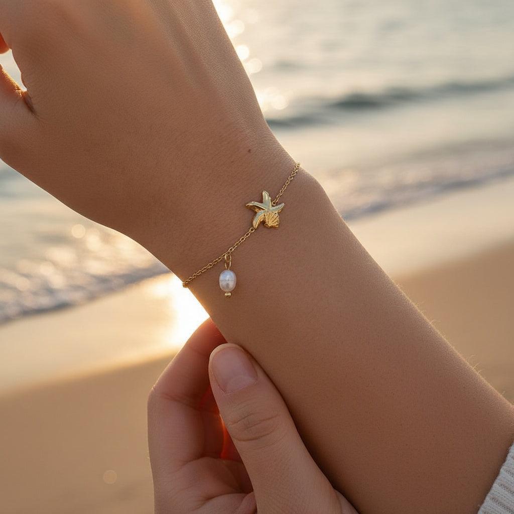 „Noraniraa“ Ocean And Pearl Armband