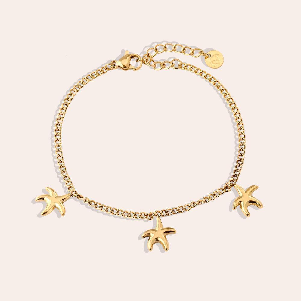 „Noranora“ Many Sea Stars Armband-Goldharmonie