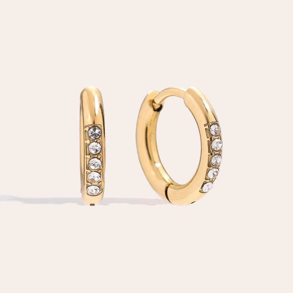 „Novilira“ Single Diamond Cycle Ohrringe-Goldharmonie