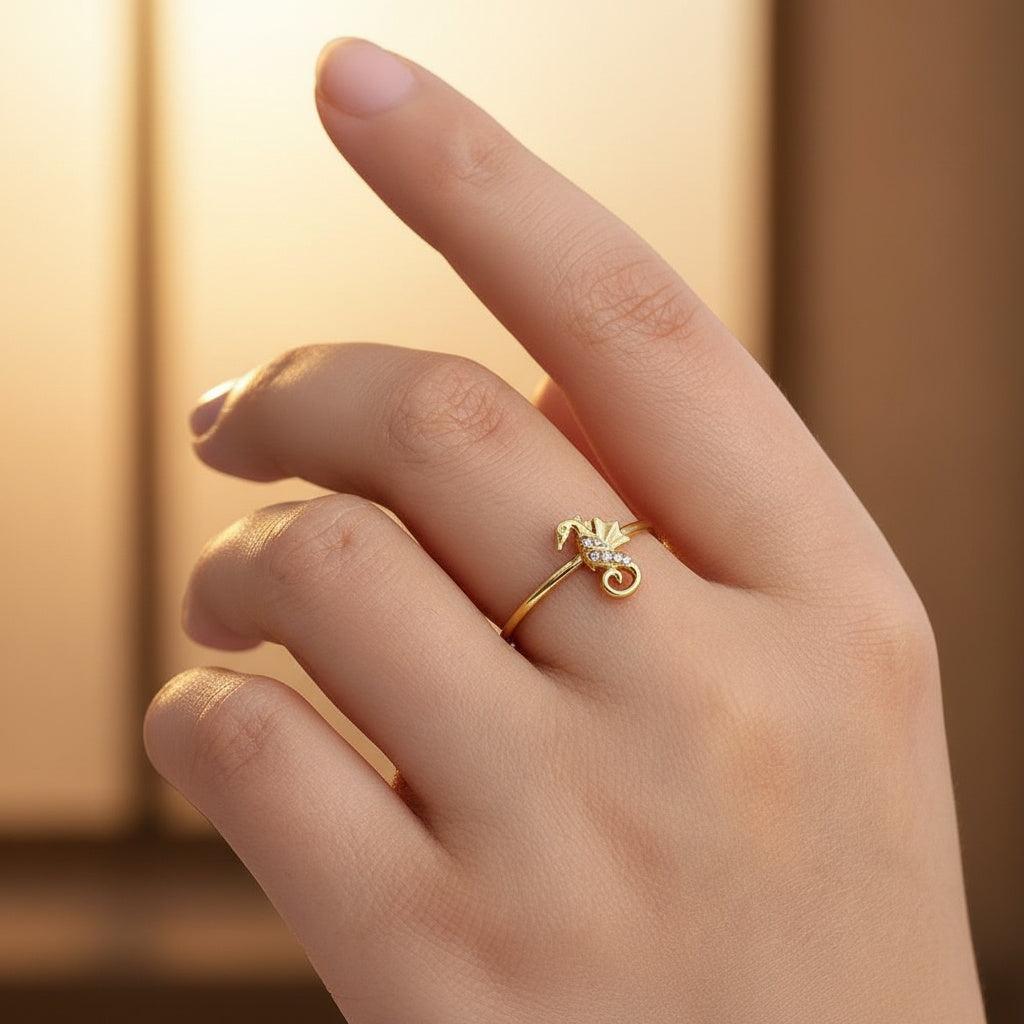 Noviriva - Diamond Sea Horse Ring