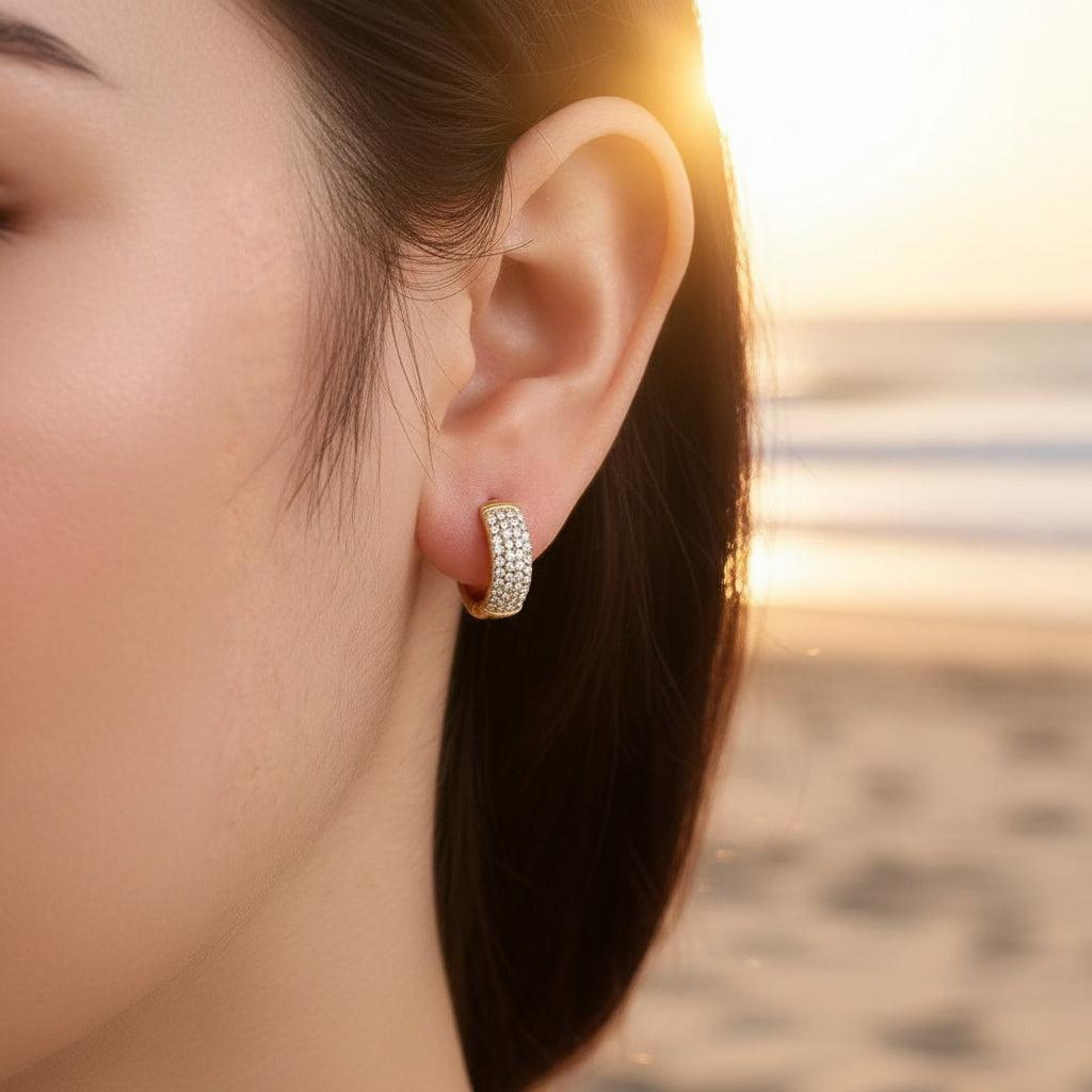 „Novivia“ Lines Diamond Ohrringe