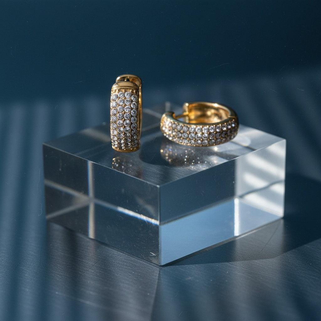 „Novivia“ Lines Diamond Ohrringe