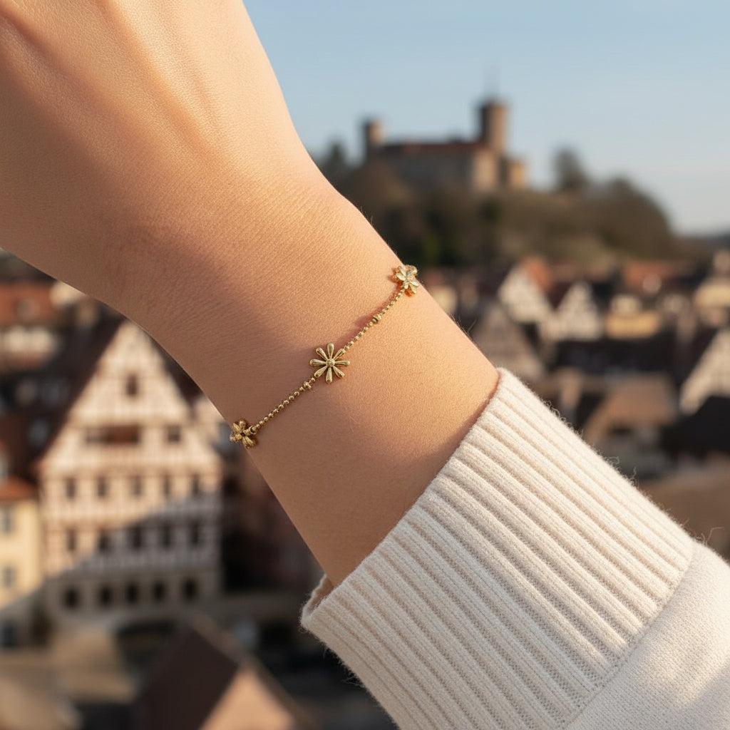 „Noviviva“ Three Lovely Flowers Armband