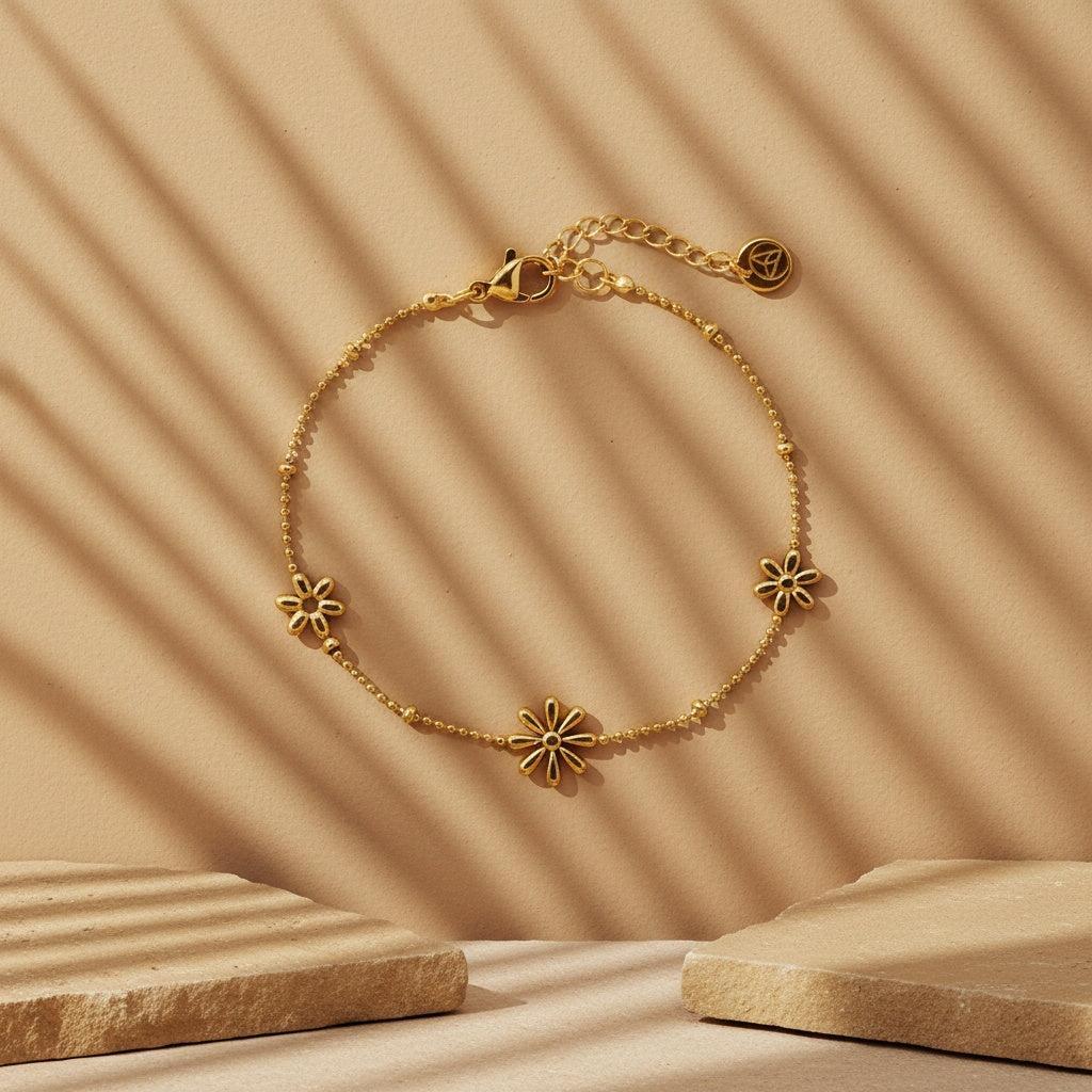 „Noviviva“ Three Lovely Flowers Armband