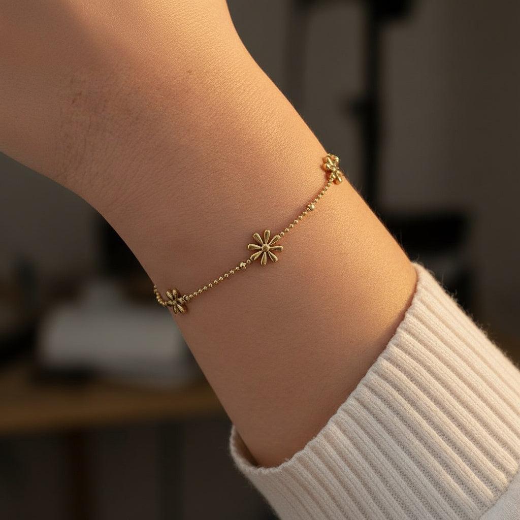 „Noviviva“ Three Lovely Flowers Armband