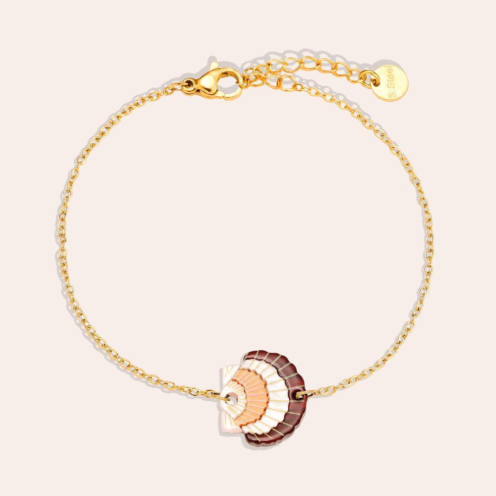 „Olialin“ Scallop Armband-Goldharmonie