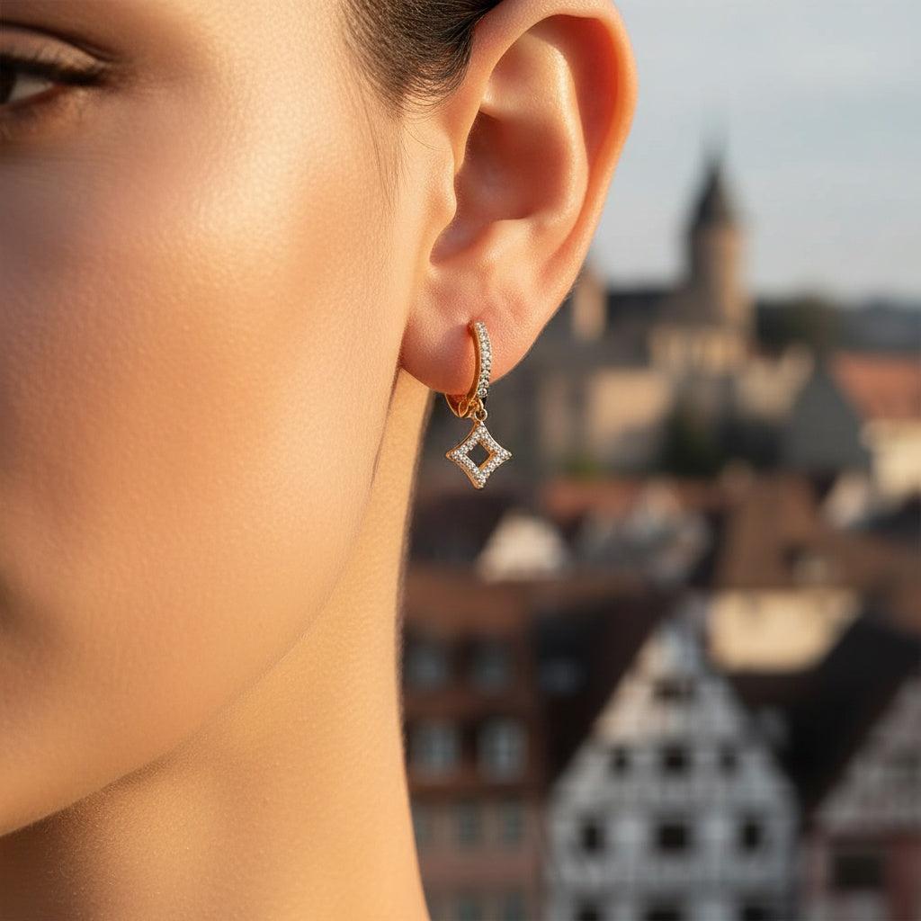 „Olialina“ Diamond Rhombus Ohrringe