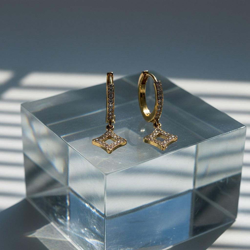 „Olialina“ Diamond Rhombus Ohrringe