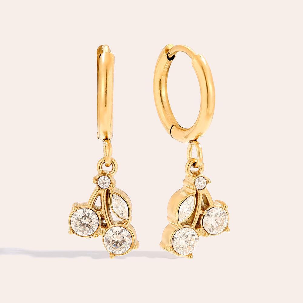 „Oliamira“ Diamond Cherry Ohrringe-Goldharmonie