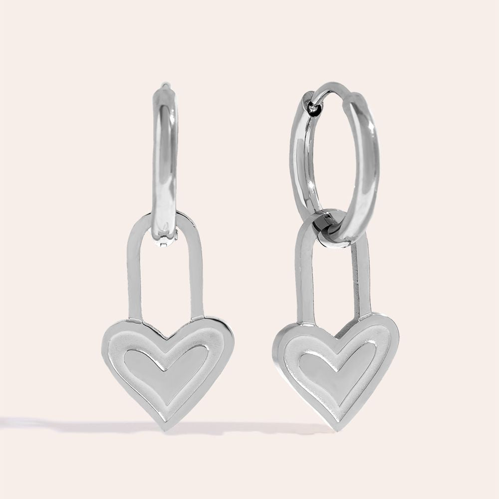 „Oliamiraa“ Heart Lock Ohrringe