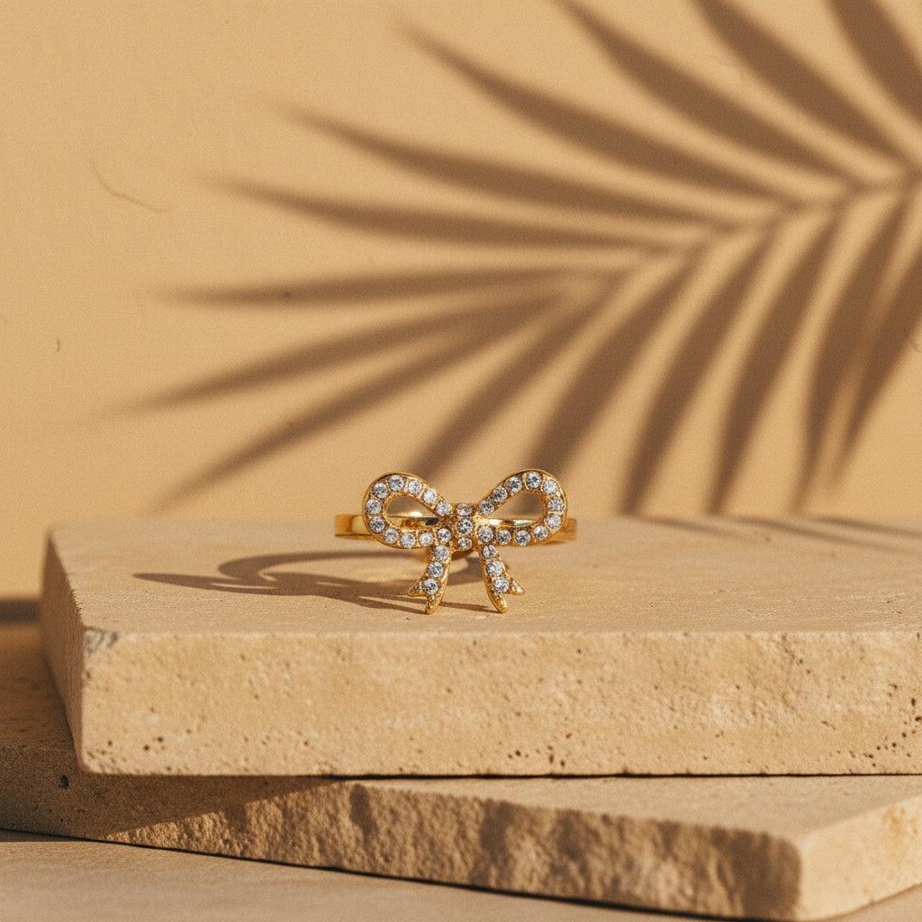 Oliavera - Bowtie With Diamonds Ring