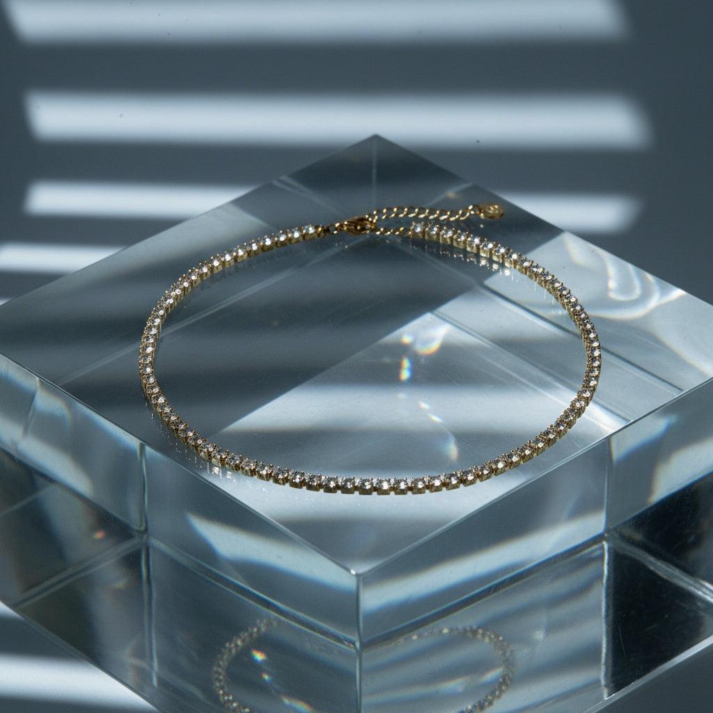 "Orionaora" 3mm Diamands Chain Edelstahl Halskette