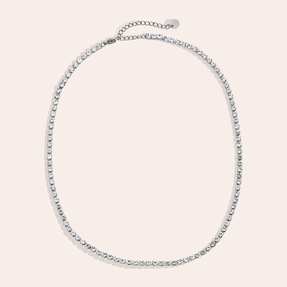 "Orionaora" 3mm Diamands Chain Edelstahl Halskette