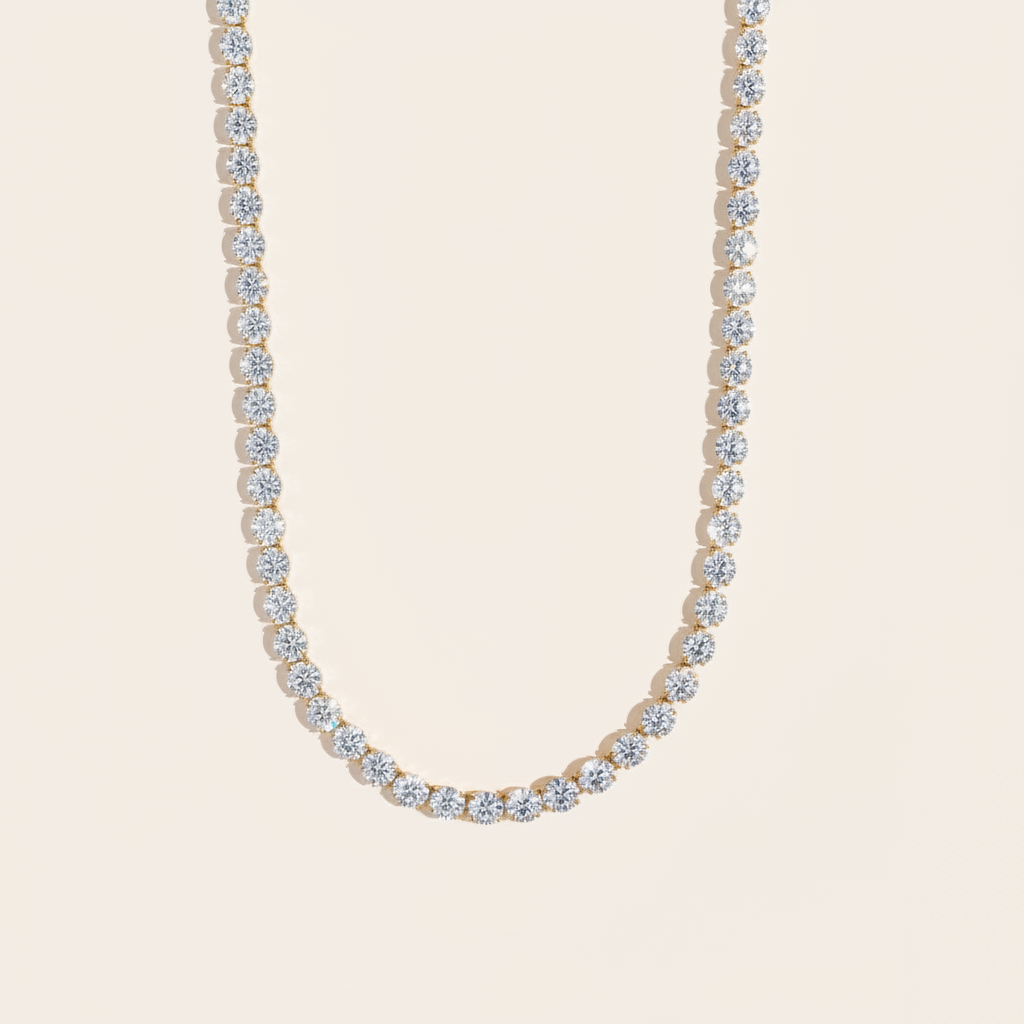 "Orionaora" 3mm Diamands Chain Edelstahl Halskette