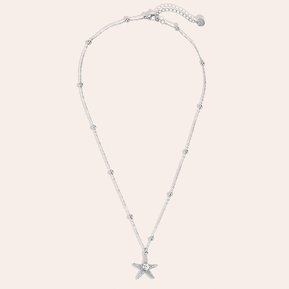 "Rinavel" Sea Star Edelstahl Halskette