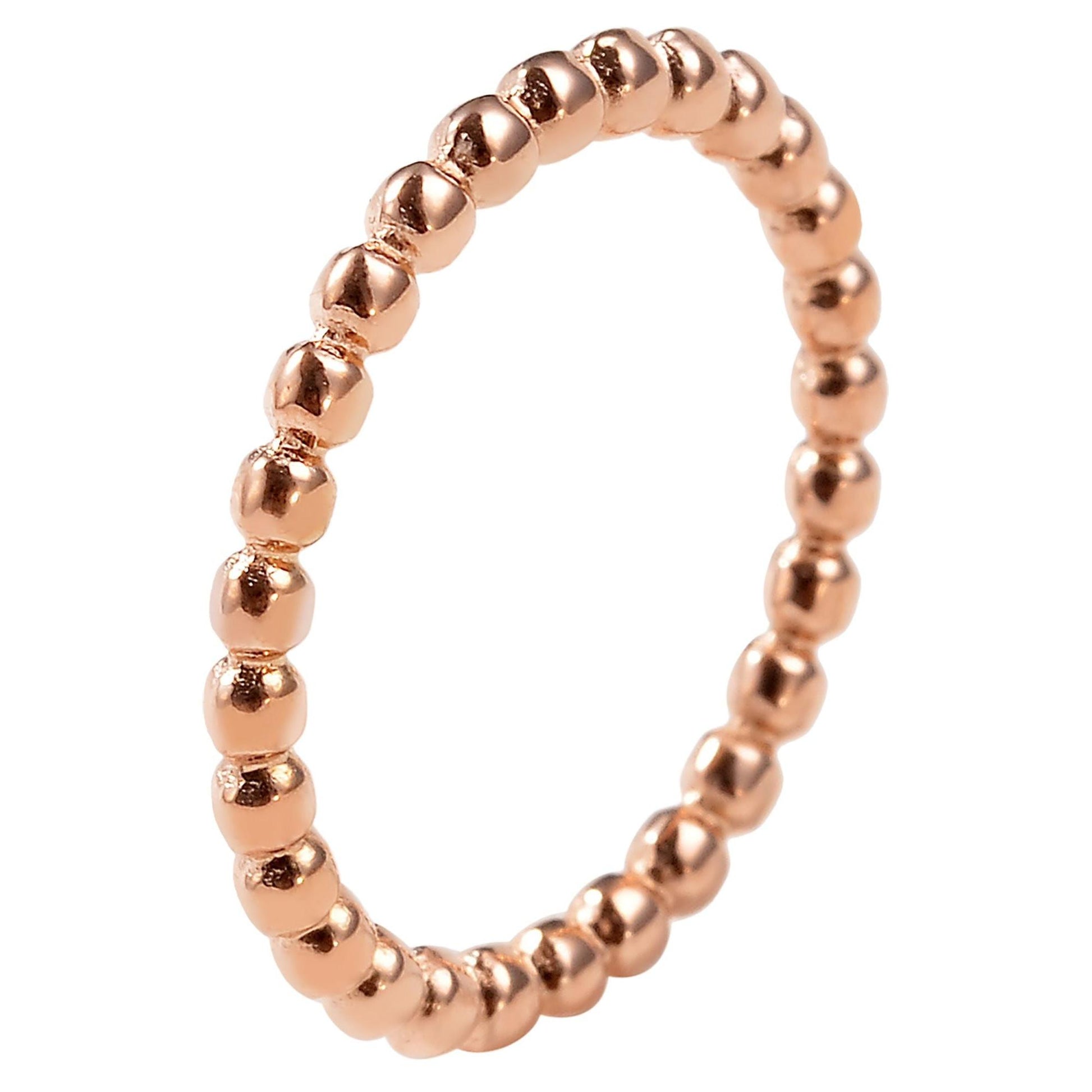 "Sarima" – Roségoldfarbener Ring mit kreisförmigem Glieddesign