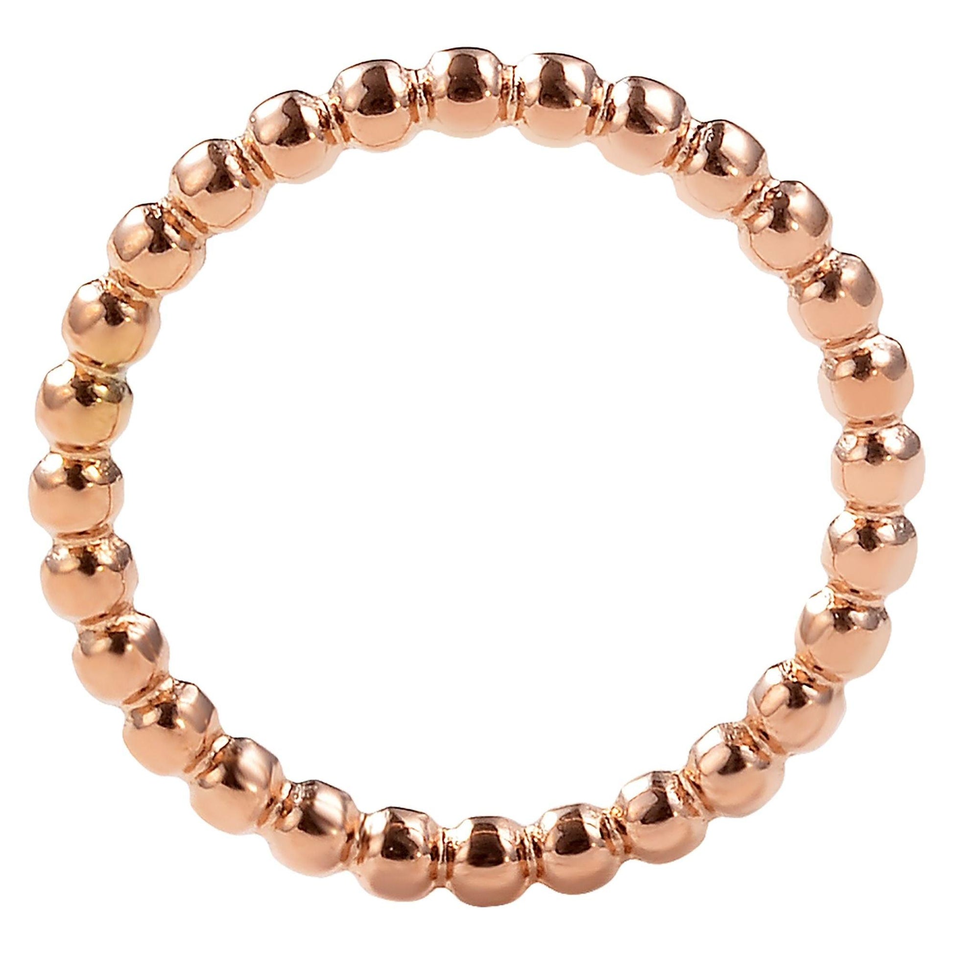 "Sarima" – Roségoldfarbener Ring mit kreisförmigem Glieddesign
