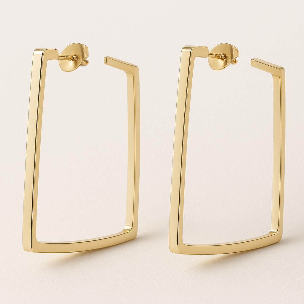 "Sariva" – Statement-Creolen-Goldharmonie