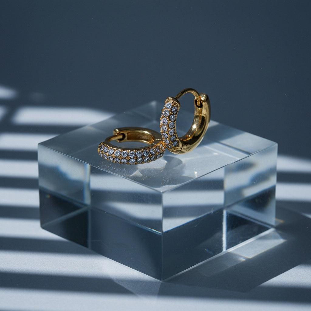 „Savilinaa“ Diamond Hoop Ohrringe