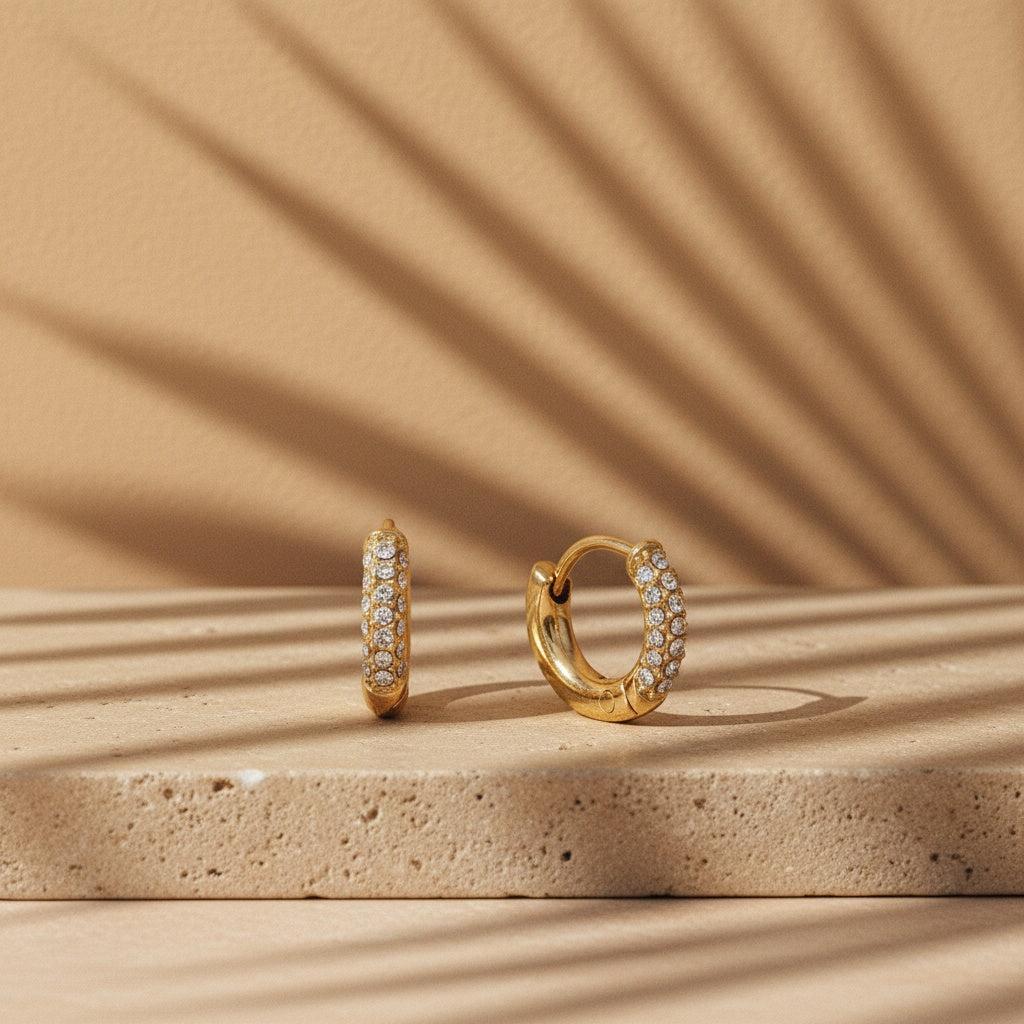 „Savilinaa“ Diamond Hoop Ohrringe