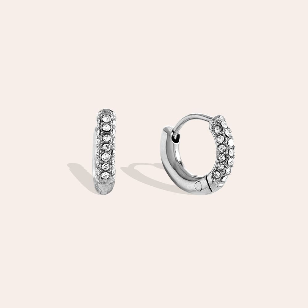 „Savilinaa“ Diamond Hoop Ohrringe