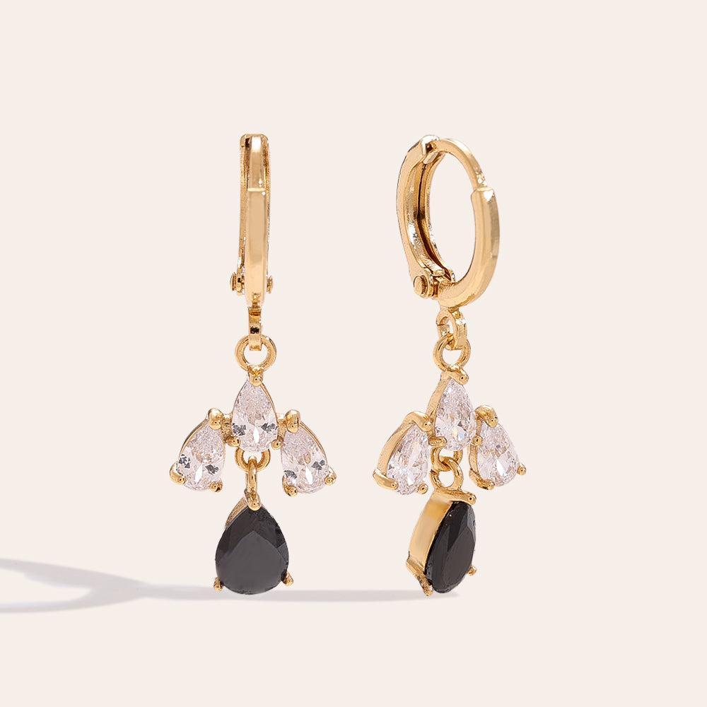 „Saviriva“ Perfect Drop Diamonds Vergoldete Ohrringe-Goldharmonie