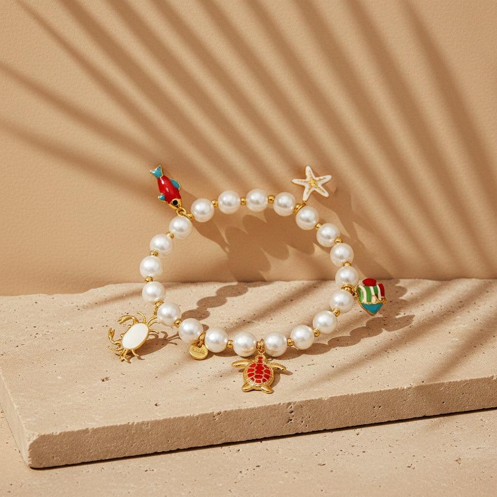 „Savivella“ Ocean Creature In Pearl Armband