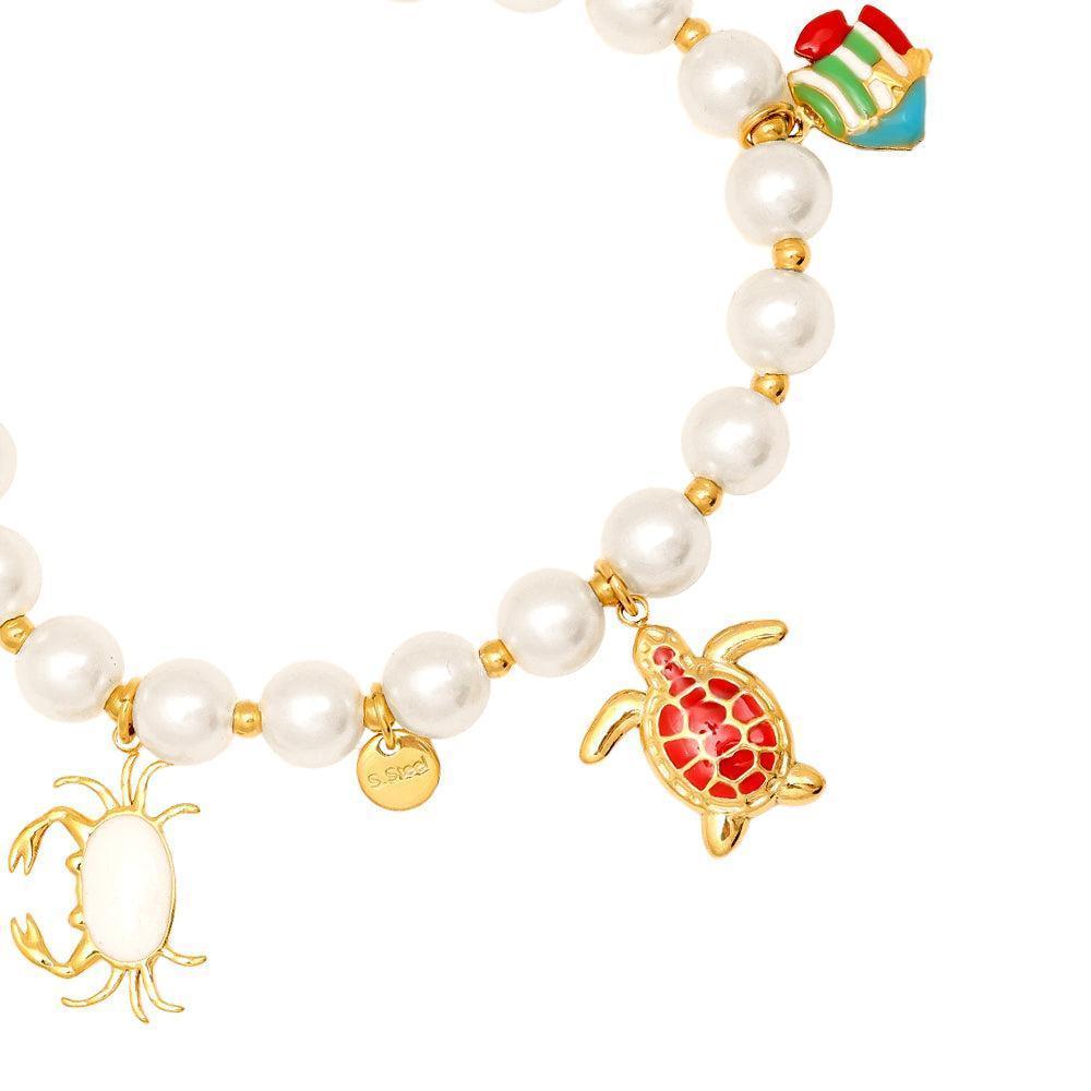 „Savivella“ Ocean Creature In Pearl Armband