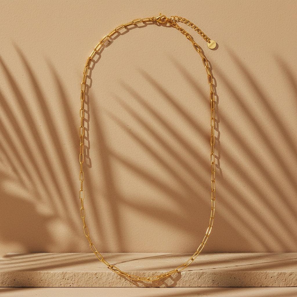 "Senarae" 3mm Fine Round Chain Edelstahl Halskette