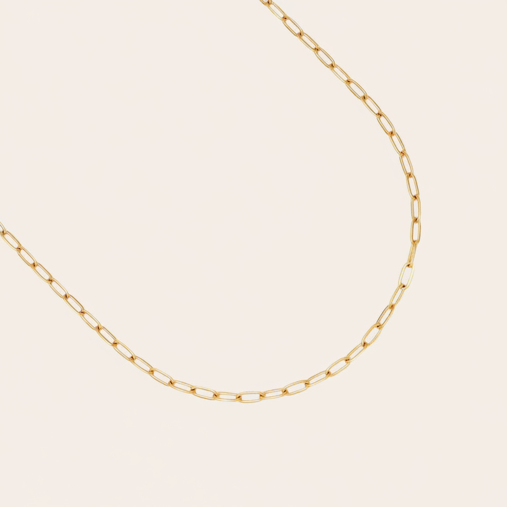 "Senarae" 3mm Fine Round Chain Edelstahl Halskette