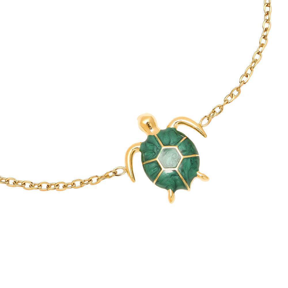 „Seramira“ Green Turtle Armband