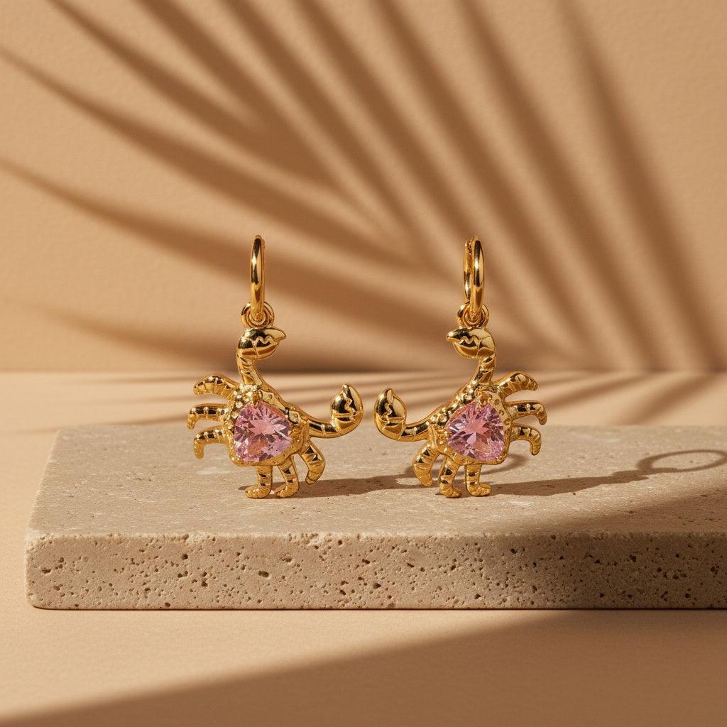 „Solanira“ Crab And Diamond Ohrringe