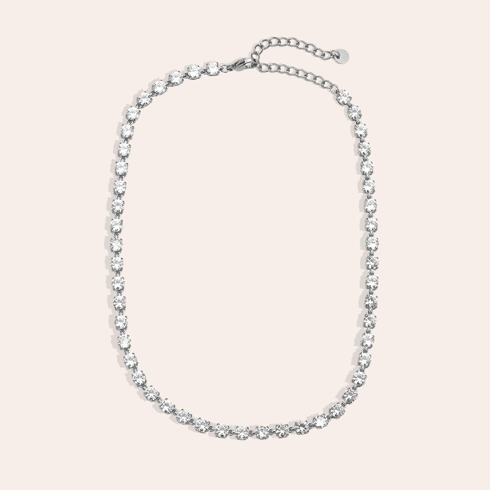 "Solanoraine" 37cm5mm Diamond Dots Chain Edelstahl Halskette