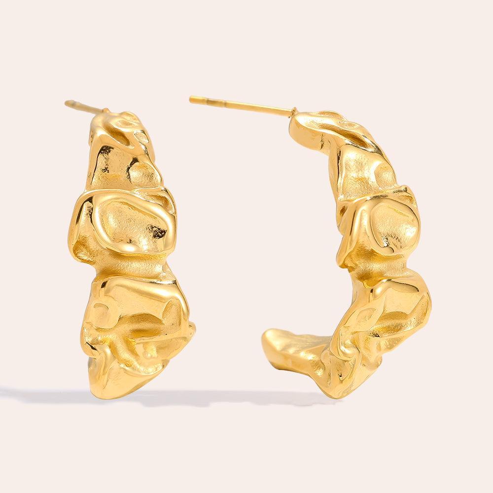 „Solirivae“ Pretty Hoop Ohrringe-Goldharmonie