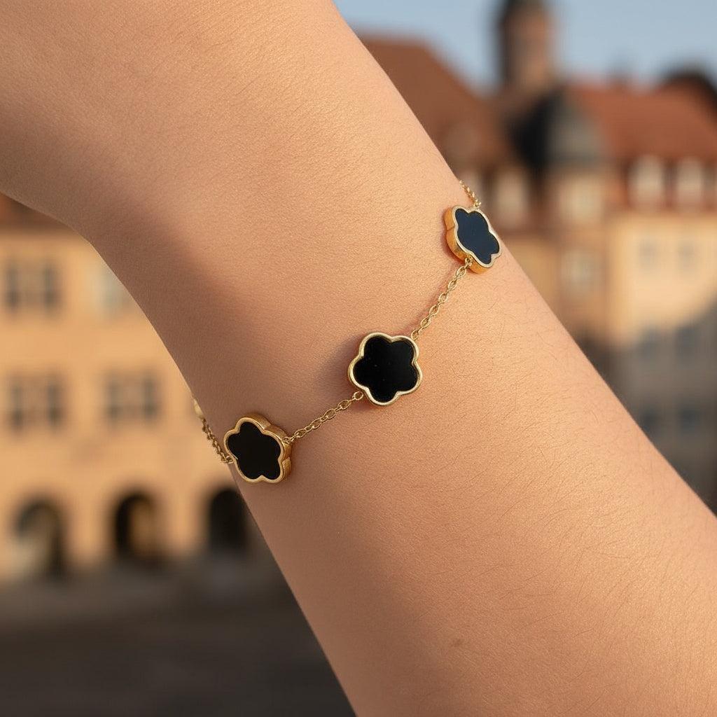 "Suriel" Shell Flowers Edelstahl Armband