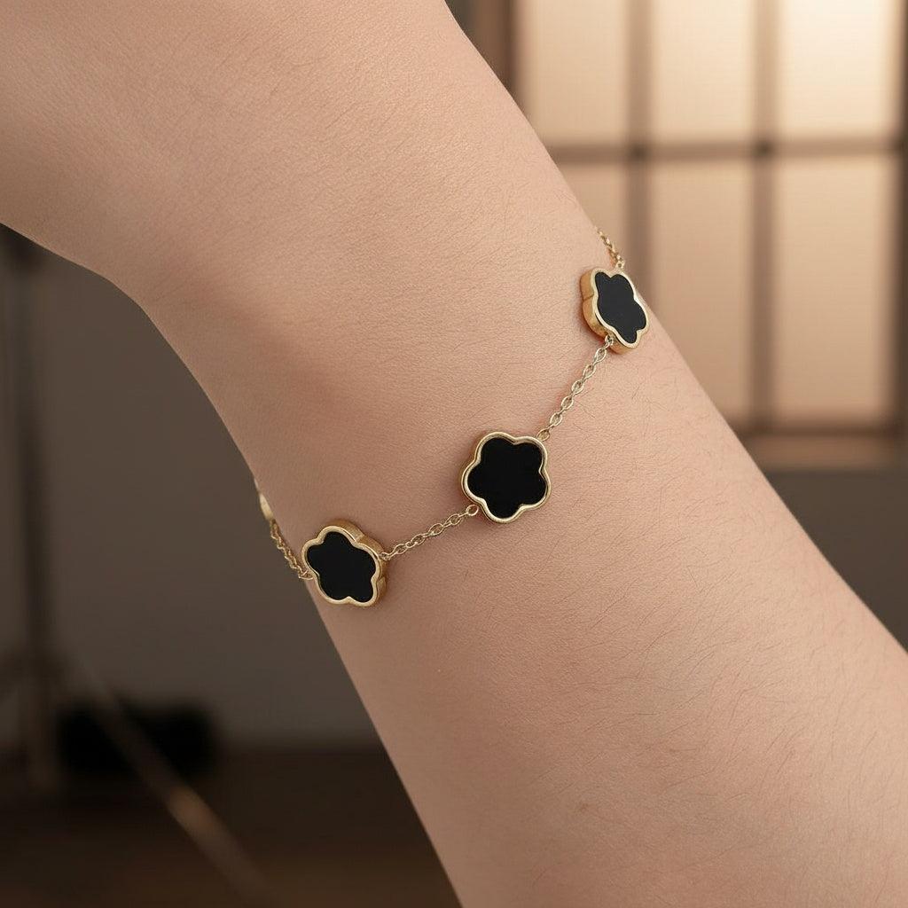 "Suriel" Shell Flowers Edelstahl Armband