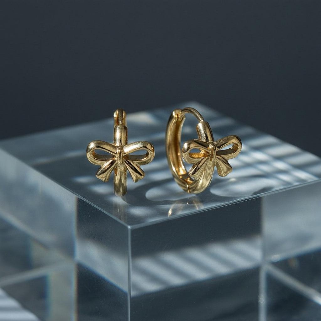 „Talimira“ Hoop Bowtie Ohrringe