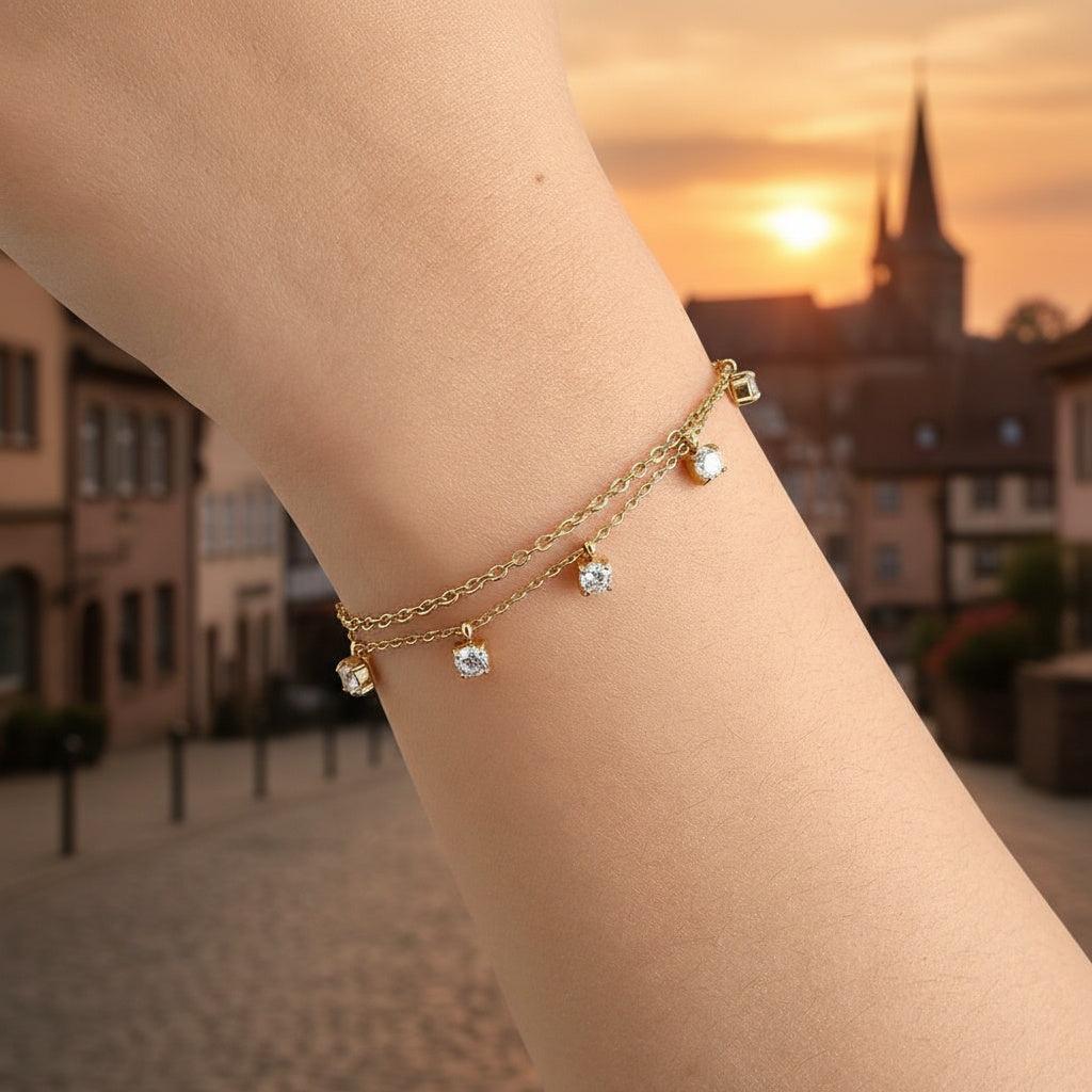 „Talimira“ Two Layer Nice Diamond Armband