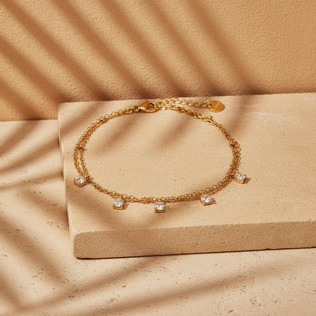 „Talimira“ Two Layer Nice Diamond Armband