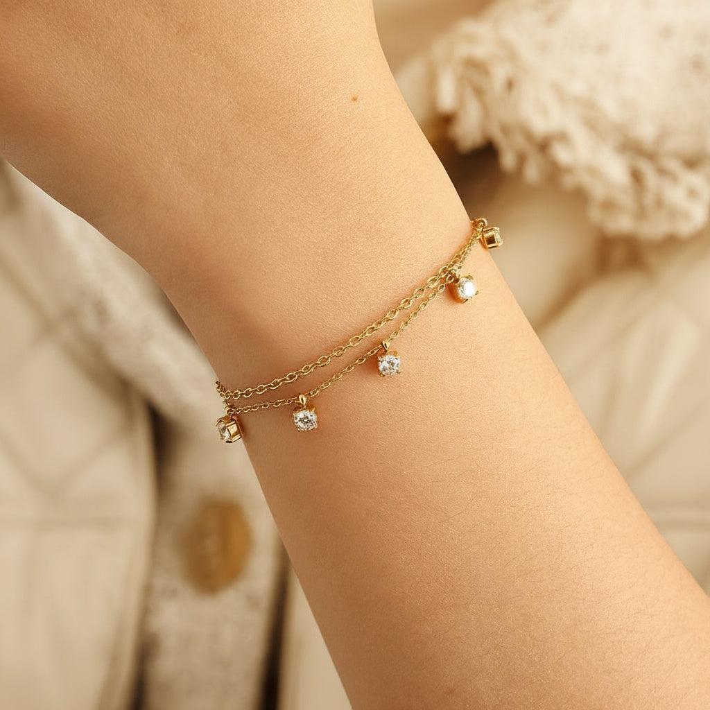 „Talimira“ Two Layer Nice Diamond Armband