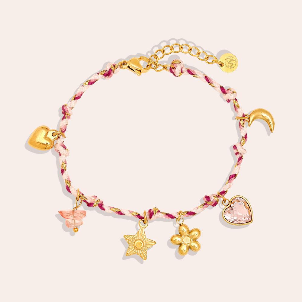 „Talinara“ Lovely Charms Armband-Goldharmonie