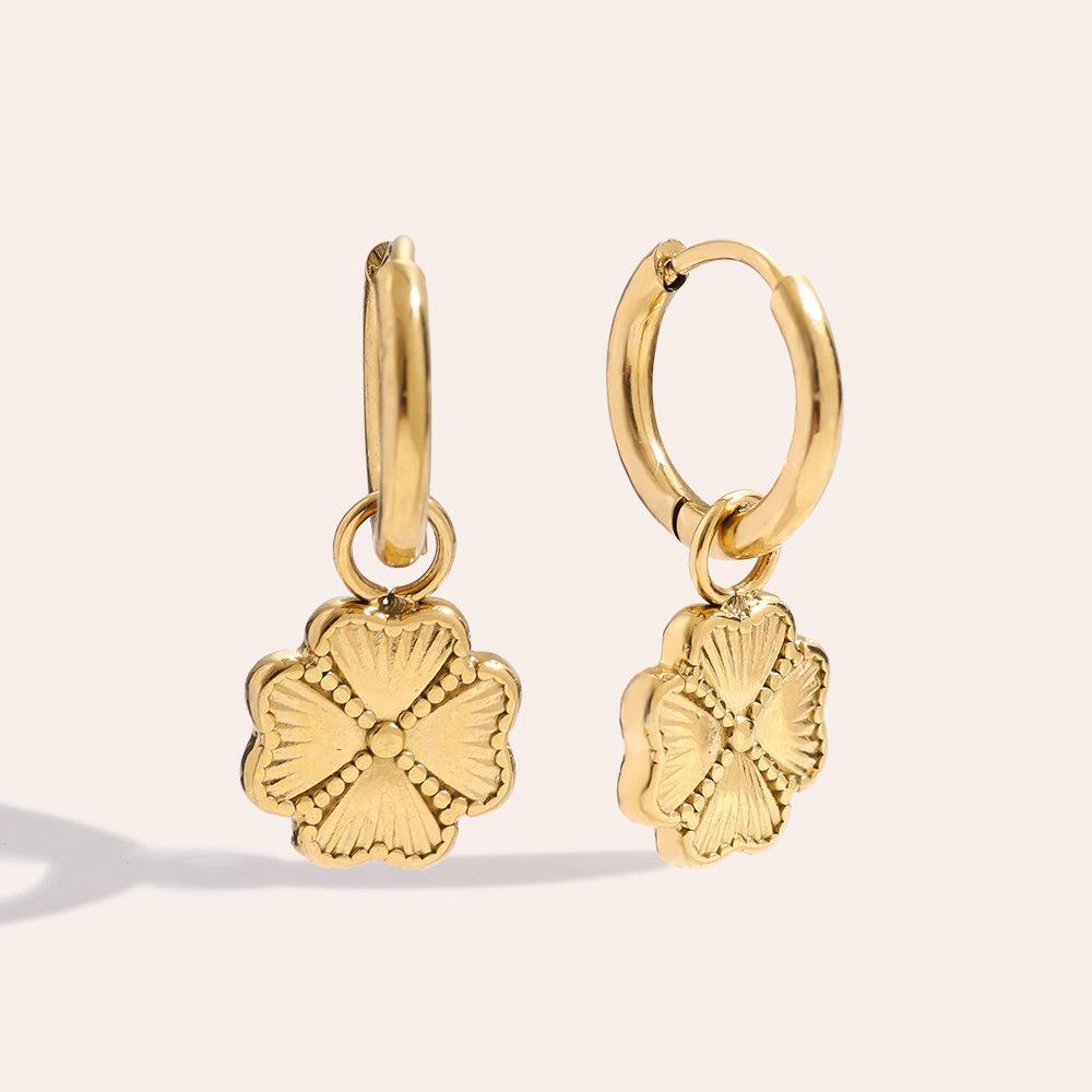 „Talisiraa“ Lucky Leaf Ohrringe-Goldharmonie